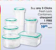 Clicks Fresh Lock Containers-Each