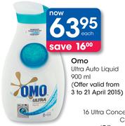 Omo Ultra Auto Liquid-900ml