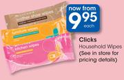Clicks Household Wipes-Each
