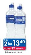 Clicks Water-2x750ml
