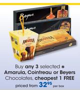 Amarula, Cointreau Or Beyers Chocolates-Per Box