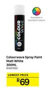 Colourwave Spray Paint Matt (White)-300ml