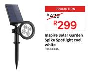 Inspire Solar Garden Spike Spotlight Cool White 81473334