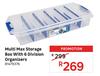 Multi Max Storage Box With 6 Division Organizers 81479376