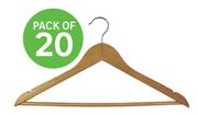 Spaceo Wood Hangers Set Of 8 Pack W35 x 13 x H35cm 