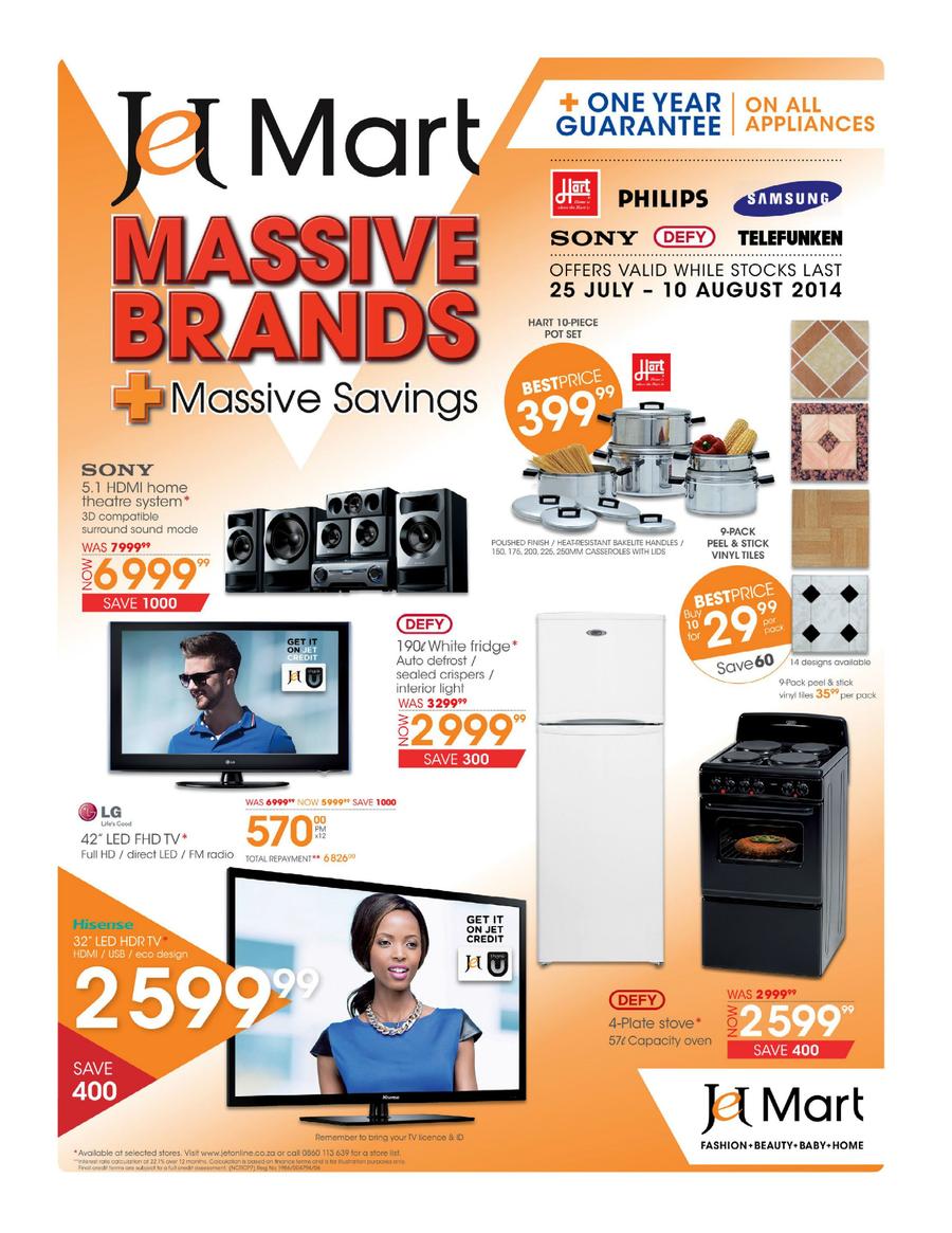 Jet Mart Massive Brands 11 Aug 31 Aug 2014 Www Guzzle Co Za