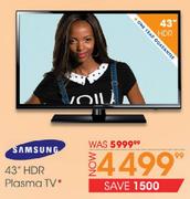 Samsung 43" HDR Plsama TV