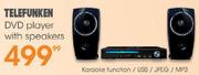  Telefunken DVD Player With Speakers
