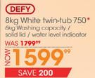 Defy-8kg White Twin-Tub 750