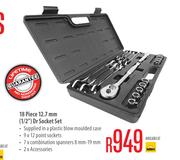 18 Piece 12.7mm (1/2") Dr Socket Set