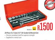 28 Piece 12.7mm (1/2") Dr Socket & Wrench Set