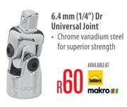 6.4mm (1/4") Dr Universal Joint