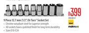 9 Piece 12.7.. (1/2") Dr Torx Socket Set