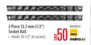 2 Piece 12.7mm (1/2") Socket Rail