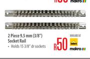2 Piece 9.5mm (3/8") Socket Rail