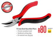 Mastercraft 115mm Bent Nose Mini Plier