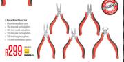 Mastercraft 5 Piece Mini Pliers Set