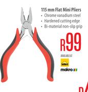 Mastercraft 115mm Flat Mini Pliers