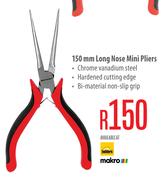 Mastercraft 150mm Long Nose Mini Pliers