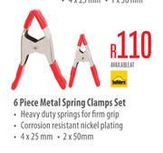Mastercraft 6 Piece Metal Spring Clamps Set