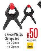 6 Piece Plastic Clamps Set