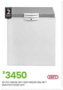 Defy 196L Nett Deep Freezer/Fridge DMF470/374/290 20-013