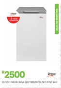 Univa 110L Net UC125 WHT Deep Freezer/Fridge 20-553