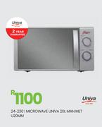 Univa 20L Man Met U20MM Microwave Oven 24-230