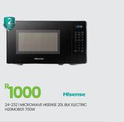 Hisense 20L BLK Electric 700W Microwave Oven H20MOBS11 24-232