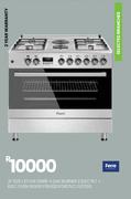 Ferre 4 Gas Burner 2 Elec PLT + Elec Oven S/Steel Stove 90x60 F9S42E3FDIDTLC.I 21-525