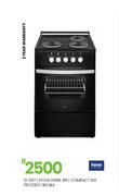 Ferre 3 Plate Compact 501 BLK Stove F5C03E3.T.BG 21-567