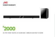 JVC Sound Bar + Wireless Sub 100W Home Theatre TH-N239B 23-799
