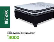 Restonic Meadow Firm Queen Base Set 7-433