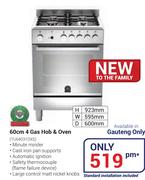 La Germania 60cm 4 Gas Hob & Oven TU64031DXS (Gauteng Only)