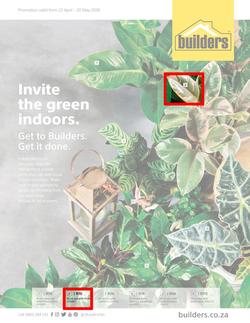 Builders : Invite The Green Indoors (23 April - 20 May 2018), page 1
