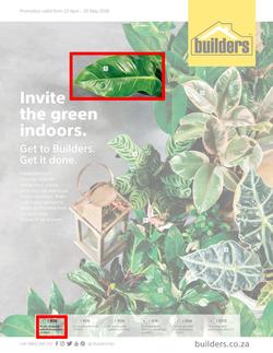 Builders : Invite The Green Indoors (23 April - 20 May 2018), page 1