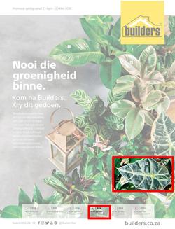 Builders : Nooi Die Groenigheid Binne (23 April - 20 Mei 2018), page 1