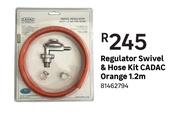 Cadac Regulator Swivel & Hose Kit (Orange) 1.2m