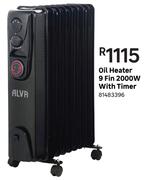Alva Oil Heater 9 Fin 2000W With Timer 81483396