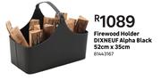 Dixneuf Alpha Black Firewood Holder 52cm x 35cm 81443167