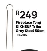 Dixneuf Tribu Fireplace Tong Grey Steel 50cm 81443169