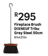 Dixneuf Tribu Fireplace Brush Grey Steel 50cm 81443154