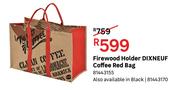 Dixneuf Firewood Holder Coffee Red Bag 81443155