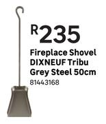 Dixneuf Tribu Fireplace Shovel Grey Steel 50cm 81443168