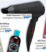 Vidal Sassoon 2200 Watt Hydragloss Hairdryer