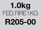 Powder Fire Extinguishers 1.0Kg FED.FIRE1KG