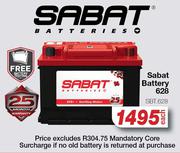 Sabat Battery 628 SBT.628-Each