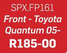 Femo Disc Pads Front For Toyota Quantum 05- SPX.FP161
