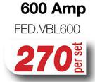 Jumper Cables 600 Amp FED.VBL600-Per Set