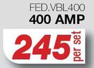 Jumper Cables 400 Amp FED.VBL400-Per Set